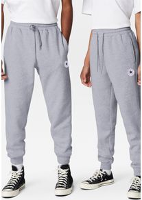 Converse Herren Jogginghose "Converse GO-TO STANDARD FIT CHUCK TAYLOR PATCH PANTS", grau, sportlich, Gr. XL, unifarben, Jersey, Obermaterial: 80%