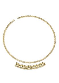 Firetti Damen Goldkette "Schmuck Geschenk Gold 333 Halskette Tigeraugenkette", 45, Gelbgold 333, B: 4,1mm, gold, Gelbgold 333, B:4,1mm, Halsketten,