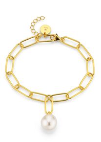 Firetti Damen Armband "Schmuck Geschenk Armschmuck Armkette Perlenarmband", Silber 925 (Sterlingsilber)-Perlen, gold, Silber 925 (Sterlingsilber),