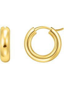 Thomas Sabo Damen Paar Creolen "Schmuck Silber 925 Ohrringe Chunky-Design, CR747", Silber 925 (Sterlingsilber), gold, Silber 925 (Sterlingsilber),