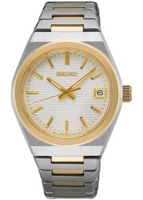 Seiko Damen Quarzuhr, silber, Armbanduhren, Armbanduhr, Damenuhr, Edelstahlarmband, Datum, Saphirglas