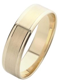 Firetti Trauring "Schmuck Geschenk Gold 375 Hochzeit Ehering Trauring "LIEBE"", 20, ohne Brillanten, Gelbgold 585, 6mm, gold, Gelbgold 585,