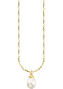 Thomas Sabo Damen Kette mit Anhänger "Perlen-Anhänger, KE2238-430-14-L45V", 45, Silber 925 (Sterlingsilber)-Perlen, gold, Silber 925