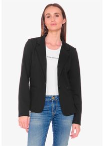 Damen Jackenblazer "OSCAR", schwarz, klassisch, Gr. M, Le Temps Des Cerises, unifarben, 73% Polyester, 23% Viskose, 4% Elasthan, Blazer, mit