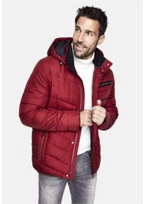 NEW CANADIAN Herren Steppjacke "Lightwear-Stepp Jacke", rot, sportlich, Gr. 66, unifarben, 100% Polyester, Jacken, mit abnehmbarer Kapuze