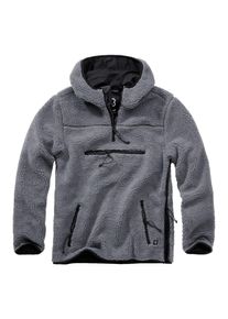 Brandit Herren Anorak "Brandit Herren Teddyfleece Worker Pullover", grau, casual, Gr. XXL, unifarben, 100% Polyester, Jacken