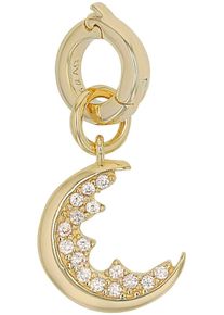 Amor Damen Charm-Einhänger "Mond, 2038482", gold, Silber 925 (Sterlingsilber), Charms, mit Zirkonia (synth.)