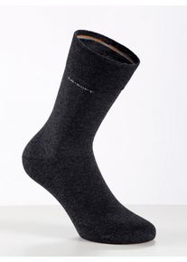 Camano Damen Socken, Gr. 2, schwarz, 80% Baumwolle, 17% Polyamid, 3% Elasthan, Socken