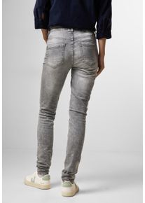 Cecil Damen Gerade Jeans, grau, casual, Gr. 34, unifarben, Jeans, 78% Baumwolle, 20% Polyester, 2% Elasthan, Jeans, 5-Pocket-Style