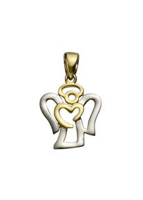 Vivance Damen Ketten-Anhänger "333 Gold zweifarbig Motiv Engel", ONE-SIZE, Gold, 0,7 g, bunt, Gold, Schmuckanhänger