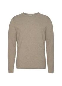 Rundhalspullover OLYMP "OLYMP Strick Casual" Gr. XXL, braun (camelfarben) Herren Pullover Crew Neck