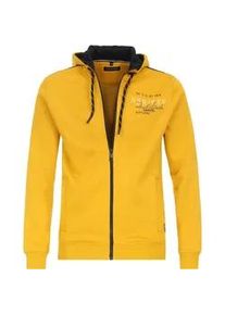 Sweatjacke Casamoda "Casamoda uni" Gr. L, gelb Herren Sweatjacken