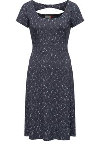 Ragwear Damen Sommerkleid "Lunngo", blau, Gr. XL, Obermaterial: 48% Viskose, 47% Polyester, 5% Elasthan, Kleider, leichtes Freizeitkleid mit süßem