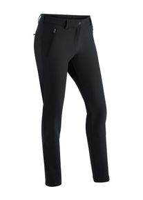 Maier Sports Damen Funktionshose "Helga slim", schwarz, Gr. 36, 90% Polyester, 10% Elasthan, Hosen, warme Damen Outdoorhose, robuste Wanderhose, Slim