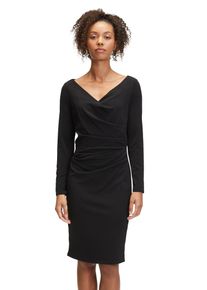 Vera Mont Damen Cocktailkleid "Vera Mont Cocktailkleid mit V-Ausschnitt", schwarz, elegant, Gr. 36, Jersey, Obermaterial: 95% Polyester, 5% Elasthan.