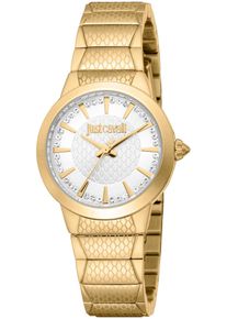 Damen Quarzuhr "Animalier", gold, JUST cavalli time, Armbanduhren, Armbanduhr, Damenuhr, Kristallsteine, analog, Edelstahlarmband