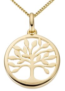 Firetti Damen Ketten-Anhänger "Schmuck Geschenk Gold 333 Halsschmuck Anhänger Halskette Baum", Gelbgold 333, 0,85 g, gold, Gelbgold 333,