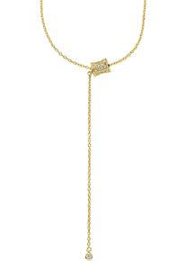 Damen Y-Kette "Schmuck Geschenk Silber 925 Halsschmuck", Silber 925 (Sterlingsilber), L: 50cm B: 0,7mm, gold, ANISTON JEWELRY & WATCHES, Silber 925