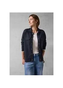 Cardigan Cecil Gr. XS (36), blau (universal blau) Damen Strickjacken mit Brusttaschen