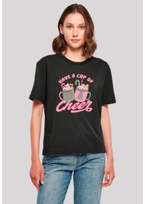 F4NT4STIC Damen T-Shirt "Have a Cup of Cheer Weihnachten", schwarz, casual, Gr. XXL, Obermaterial: 100% Baumwolle, Shirts, Premium Qualität,