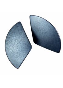 DeMarie Damen Paar Ohrstecker "eloxiertes Aluminium blau", grau, Metall, Ohrringe