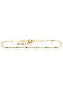 Thomas Sabo Fußkette "Dots, Dots gold, AK0002-001-12-L27V, AK0002-413-39-L27V", 27, Silber 925 (Sterlingsilber), gold, Silber 925 (Sterlingsilber),