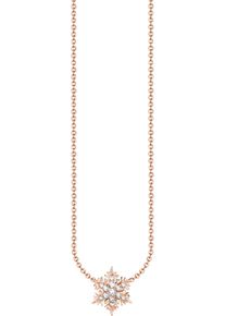Thomas Sabo Damen Kette mit Anhänger "Schmuck Silber 925 Anhänger Schneeflocke, KE2286-051, KE2286-416", 45, Silber 925 (Sterlingsilber), L: 45cm B: