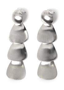 Damen Paar Ohrstecker "Senta", silber, Collezione Alessandro, Messing, Ohrringe