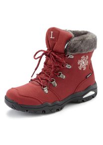 Lascana Damen Winterstiefelette, Gr. 38, rot, Obermaterial: 100% Synthetik. Futter: 100% Polyester. Decksohle: 100% Polyester. Laufsohle: 100%
