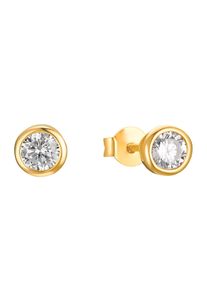 s.Oliver Damen Paar Ohrstecker "Rund, 2032975, 2032976, 2032977", Silber 925 (Sterlingsilber), gold, Silber 925 (Sterlingsilber), Ohrringe, mit