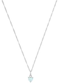Amor Damen Kette mit Anhänger "Herz, Trachtenschmuck, Volksfest, 2039237", Silber 925 (Sterlingsilber), L: 45cm, silber, Silber 925 (Sterlingsilber),