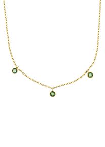 Amor Damen Kette mit Anhänger "2034283, 2036445, 2036468", mit Zirkonia, Edelstahl, L: 45cm, gold, Edelstahl, Halsketten, mit Zirkonia
