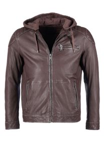 Mustang Herren Lederjacke "31023163", braun, Gr. S, Obermaterial: 100% Schafsleder/ Futter: 60% Baumwolle, 40% Polyester / Ärmelfutter: 100%