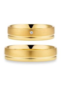 Phoenix PHÖNIX Trauring "Schmuck Geschenk Gold 333 Trauring Ehering LIEBE versch. Varianten", 52, ohne Brillant, Gelbgold 333, 5,0mm, gold, Gelbgold 333,