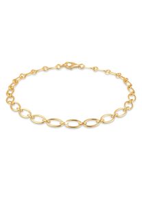 Elli Damen Armband "Charmträger Carrier Anhänger 925 Sterling Silber", 20cm, ohne Stein, Silber 925 (Sterlingsilber), gold, Silber 925