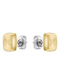 BOSS Herren Paar Ohrstecker "Schmuck Edelstahl Ohrschmuck Ohrringe YANN", Edelstahl, gold, Edelstahl, Ohrringe