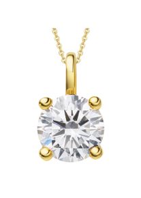 Vivance Damen Ketten-Anhänger "0.5 ct Diamant Brillant Anhänger aus 585 Gelbgold", 0.5 ct mit Diamant, Gelbgold 585-Gold, gold, Gelbgold 585, Gold,