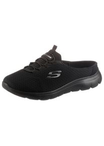 Skechers Damen Sabot "SUMMITS SWIFT STEP", Gr. 35, schwarz, Textil, sportlich, Schuhe, Sommerschuh, Schlappen, Schlupfschuh in veganer Verarbeitung