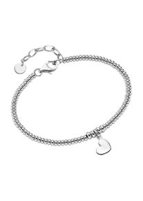 Smart Jewel Damen Armband "Herz-Anhänger, Silber 925", 19cm, Silber 925 (Sterlingsilber), silber, Silber 925 (Sterlingsilber), Armbänder