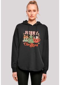F4NT4STIC Damen Kapuzenpullover "Merry Weihnachten Cozy And Cute", schwarz, casual, Gr. M, Obermaterial: 100% Baumwolle, Pullover, Premium Qualität,