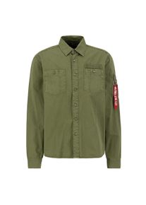 Herren Oversize-Shirt "Alpha Industries Men - Shirts Air Force EMB Shirt", grün, Gr. S, Alpha Industries, Obermaterial: 100% Baumwolle, Shirts