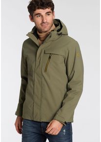 Killtec Herren 3-in-1-Funktionsjacke "KOW 6 MN JCKT", grün, sportlich, Gr. XXL, unifarben, Web, Obermaterial: 100% Polyester, Jacken