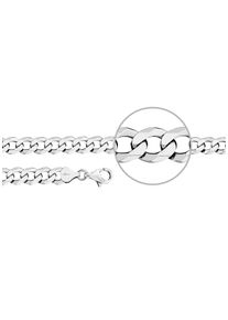Herren Silberarmband "Panzerarmband diamantiert, P6-S, P6-G", 21, Silber 925 (Sterlingsilber), silber, Der Kettenmacher, Silber 925 (Sterlingsilber),
