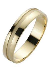 Firetti Trauring "Schmuck Geschenk Gold 585 Hochzeit Ehering Trauring "LIEBE"", 17, ohne Brillant, Gelbgold 585, 5mm, gold, Gelbgold 585,