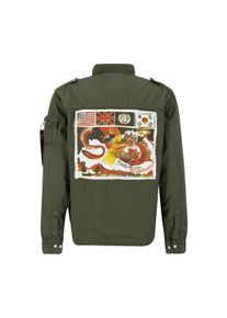 Herren T-Shirt "Alpha Industries Men - Shirts Dragon Shirt", grün, Gr. XXL, Alpha Industries, Obermaterial: 100% Baumwolle, Shirts