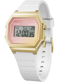 Ice Watch ICE-WATCH Damen Chronograph "ICE digit retro sunset - Small", weiß, Armbanduhren, Quarzuhr, Armbanduhr, Damenuhr, digital, Silikonarmband,