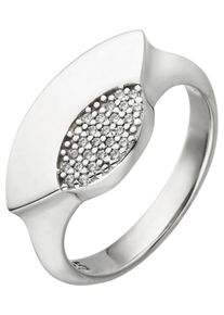 Jobo Damen Fingerring, 54, Silber 925 (Sterlingsilber), silber, Silber 925 (Sterlingsilber), Fingerringe, 925 Silber mit 25 Zirkonia