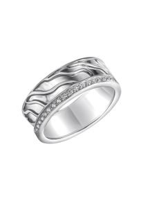 Vivance Damen Fingerring "925-Sterling Silber rhodiniert Zirkonia", 060 (19,1), Silber 925 (Sterlingsilber), weiß, Silber 925 (Sterlingsilber),