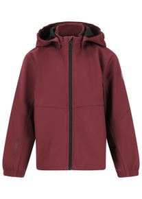 ZIGZAG Kinder Softshelljacke "Troy", rot, casual, Gr. 140, unifarben, 100% Polyester, Jacken, mit wasserabweisender Beschichtung