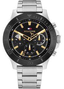 Tommy Hilfiger Herren Multifunktionsuhr "BRYAN", silber, Armbanduhren, Quarzuhr, Armbanduhr, Herrenuhr, Datum, Edelstahlarmband